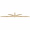 Ekena Millwork Redmond Rough Sawn Timber Gable Bracket, Douglas Fir, 108"W x 22"H x 2"D x 4"F, 5/12 Pitch GBW108X22X0204RED00RDF - alternate 2